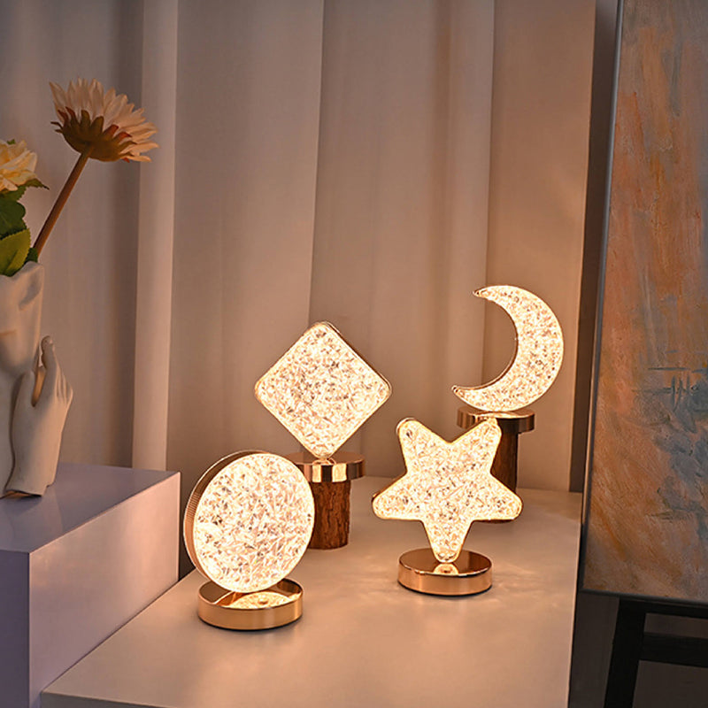 Star Moon Metal Table Lamp | Kalsten
