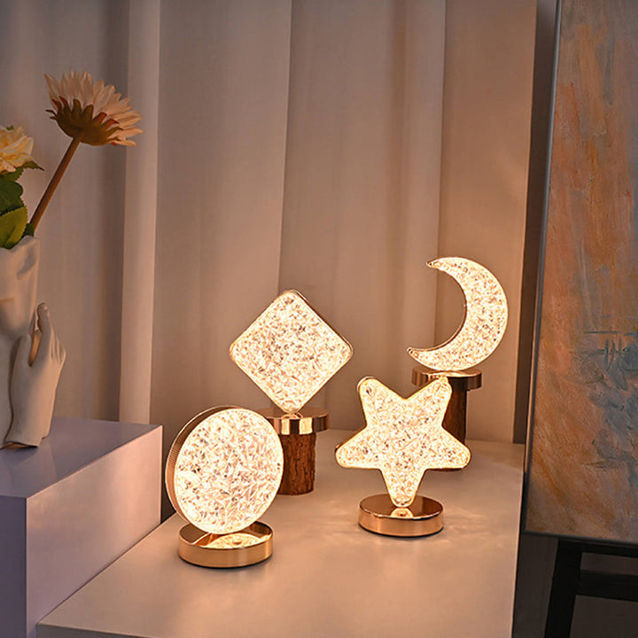 Star Moon Metal Table Lamp | Kalsten