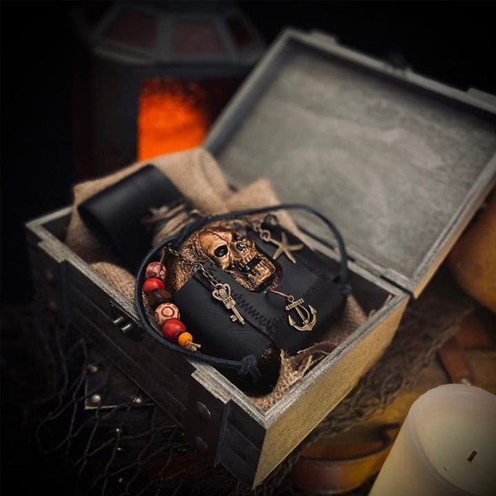 Skull Pirate Rum Bottle made of Resin | Kalsten