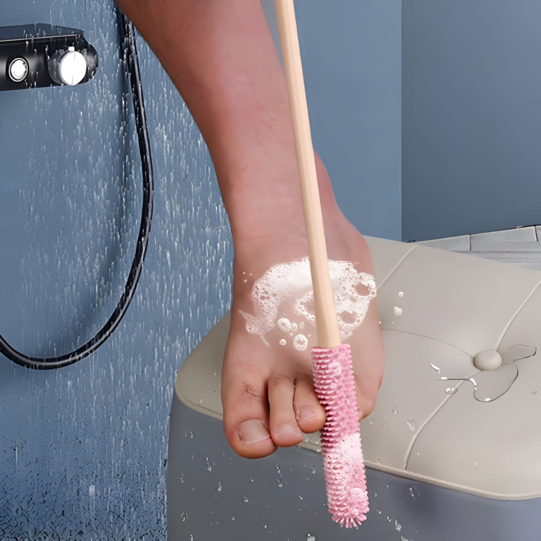 Deep cleaning of dirt and dead skin – Soft silicone bristles – Sensitive feet and daily hygiene Karnz