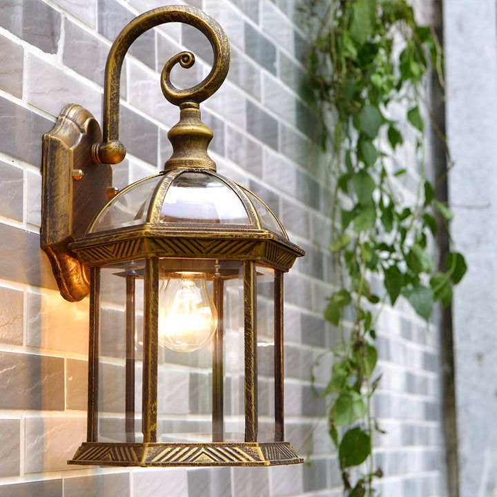 Double-layer Waterproof Glass E27 Vintage Wall Sconce Lighting Wall Lamp | Kalsten