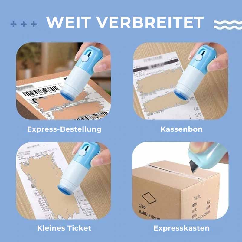 Thermal paper correction fluid with unpacking knife | Kalsten