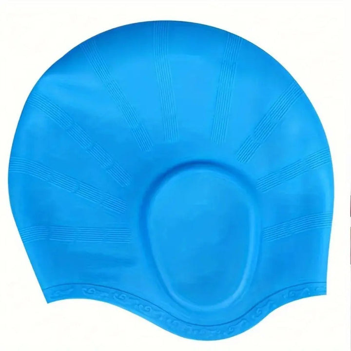 Kalsten | Silicone Swim Cap with Ear Protection for Long Hair