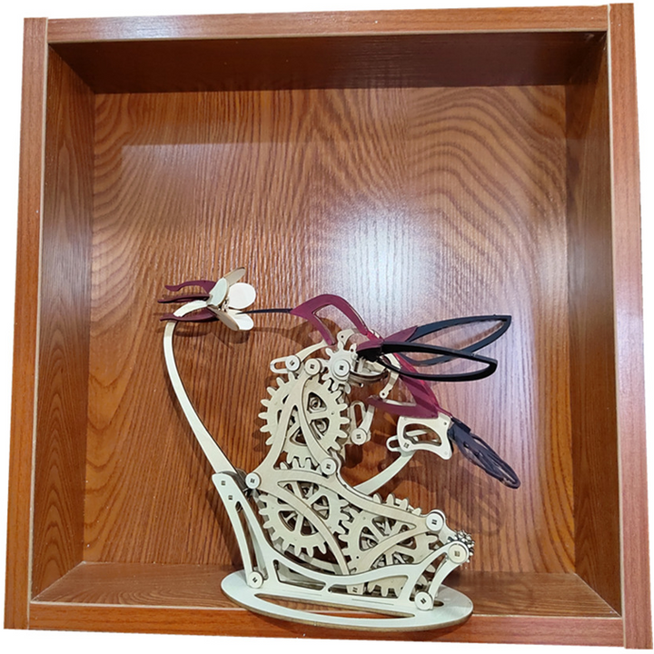 Kalsten | Wood Kinetic Hummingbird Sculpture