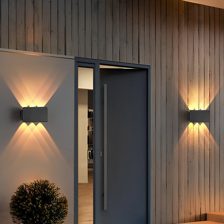 Waterproof LED Up and Down Lights Solar Wall Lamp Wall Washer Lights | Kalsten