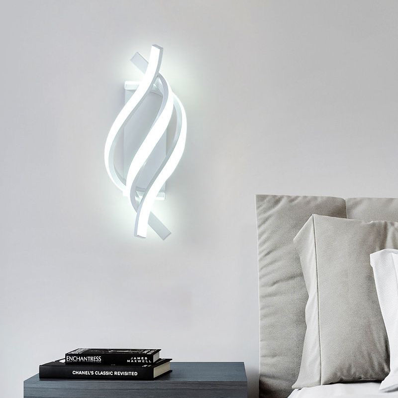 Spiral Minimalist Three Step Dimming LED Modern Wall Lamp Sconces Lighting | Kalsten
