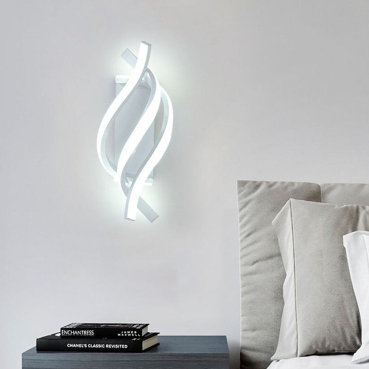 Spiral Minimalist Three Step Dimming LED Modern Wall Lamp Sconces Lighting | Kalsten