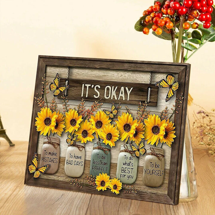 Kalsten | Butterfly Sunflower Wall Art