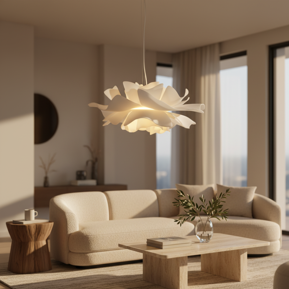 Petaline Floral Acrylic Pendant Light