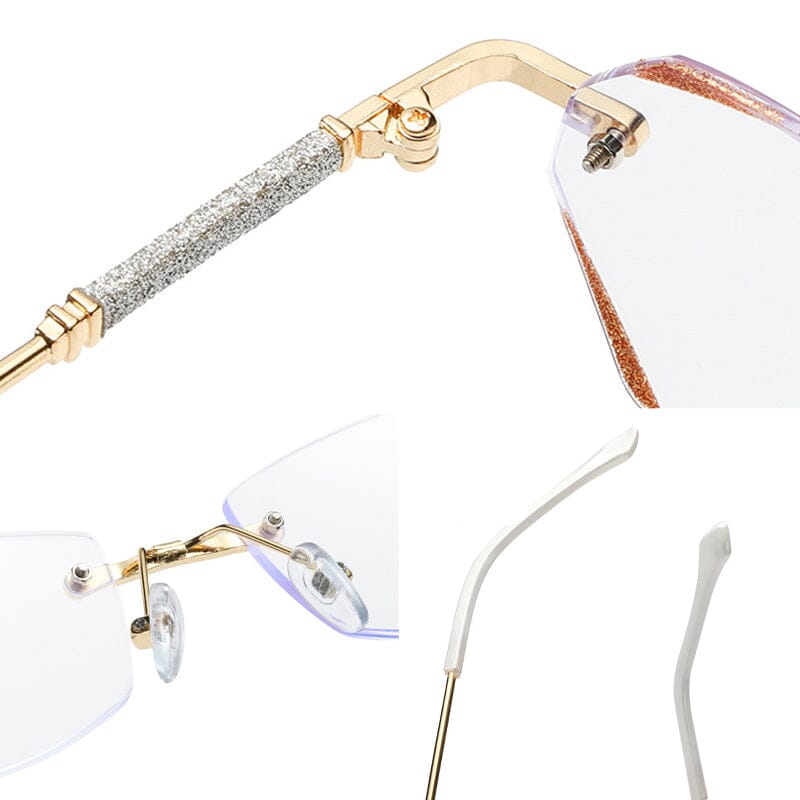 Kalsten | Fashionable rimless anti-blue light reading glasses