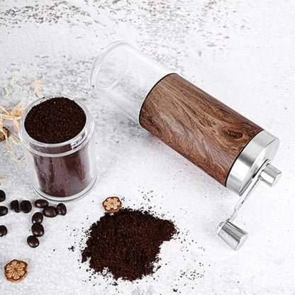 Skanto | Brewora | Handmade Wooden Coffee Grinder – Adjustable Manual Mill for Freshly Ground Coffee