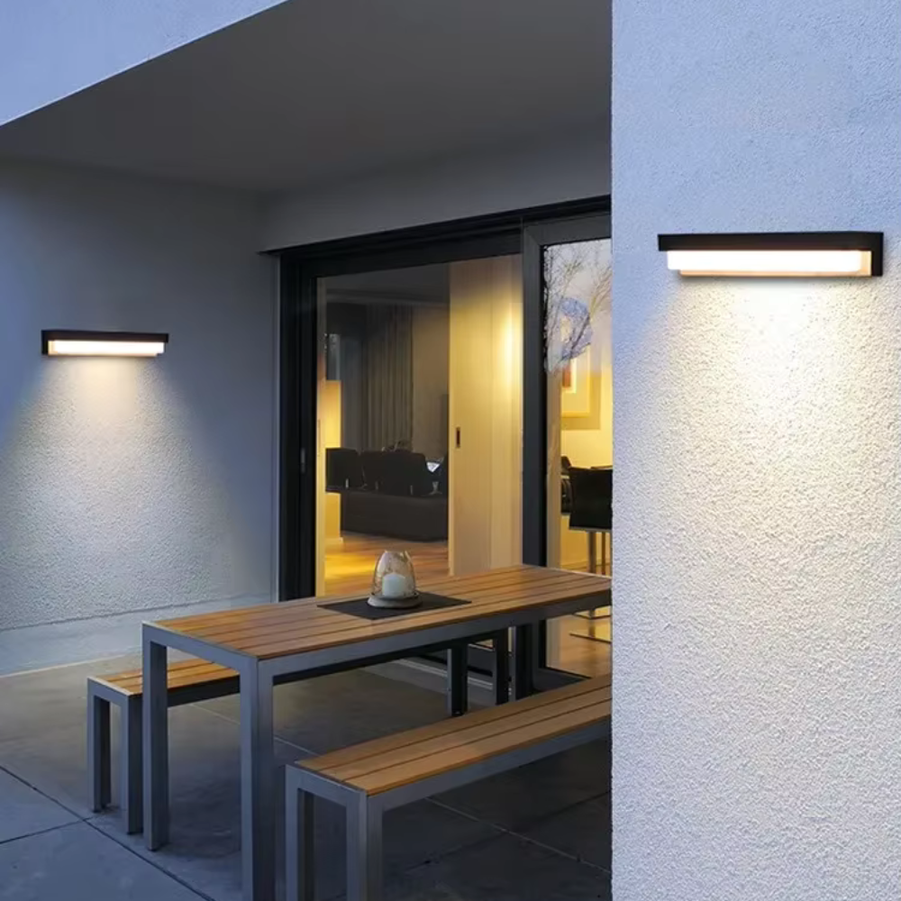 Solar Motion-Sensor Outdoor Wall Light