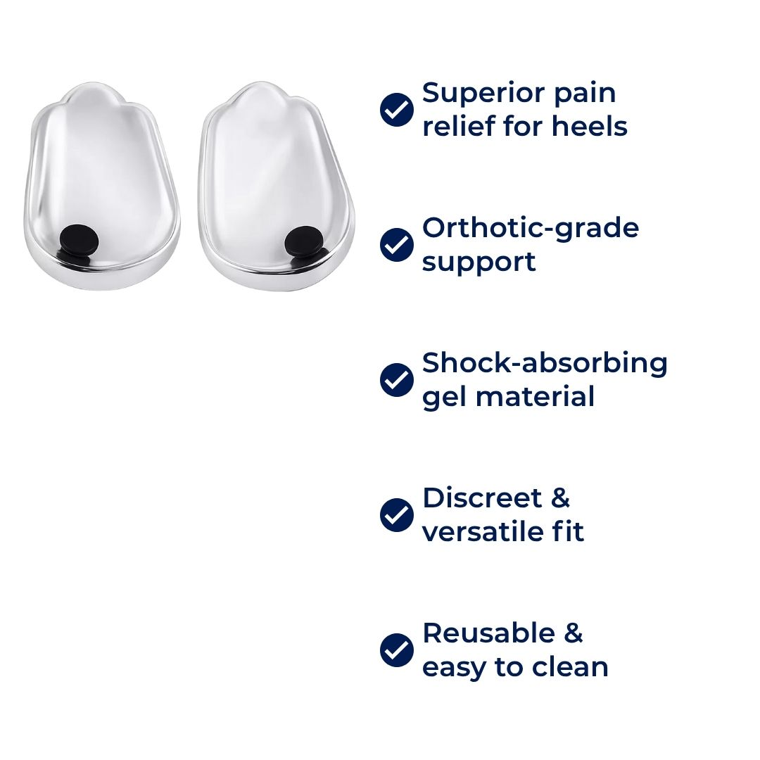 HeelGuard | Silicone Gel Heel Cushions – Heel Pain Relief – Padded Cushioning – Orthopedic Support for Daily Comfort Karnz
