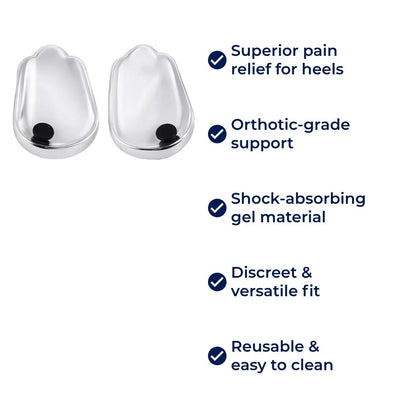 HeelGuard | Silicone Gel Heel Cushions – Heel Pain Relief – Padded Cushioning – Orthopedic Support for Daily Comfort Karnz