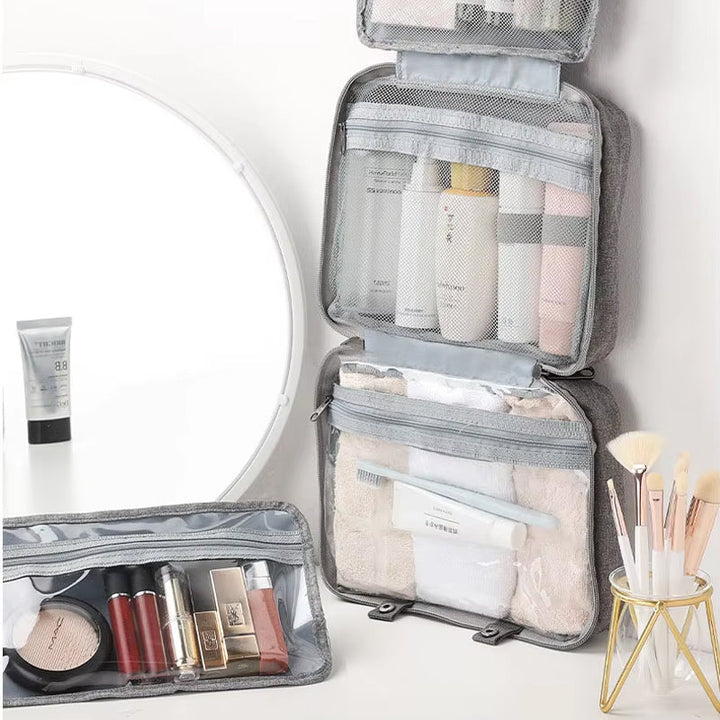 Water-repellent make-up bag with hanging hook | Kalsten
