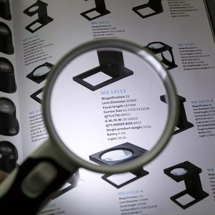 Kalsten | 20X optical magnifying glass with LED light