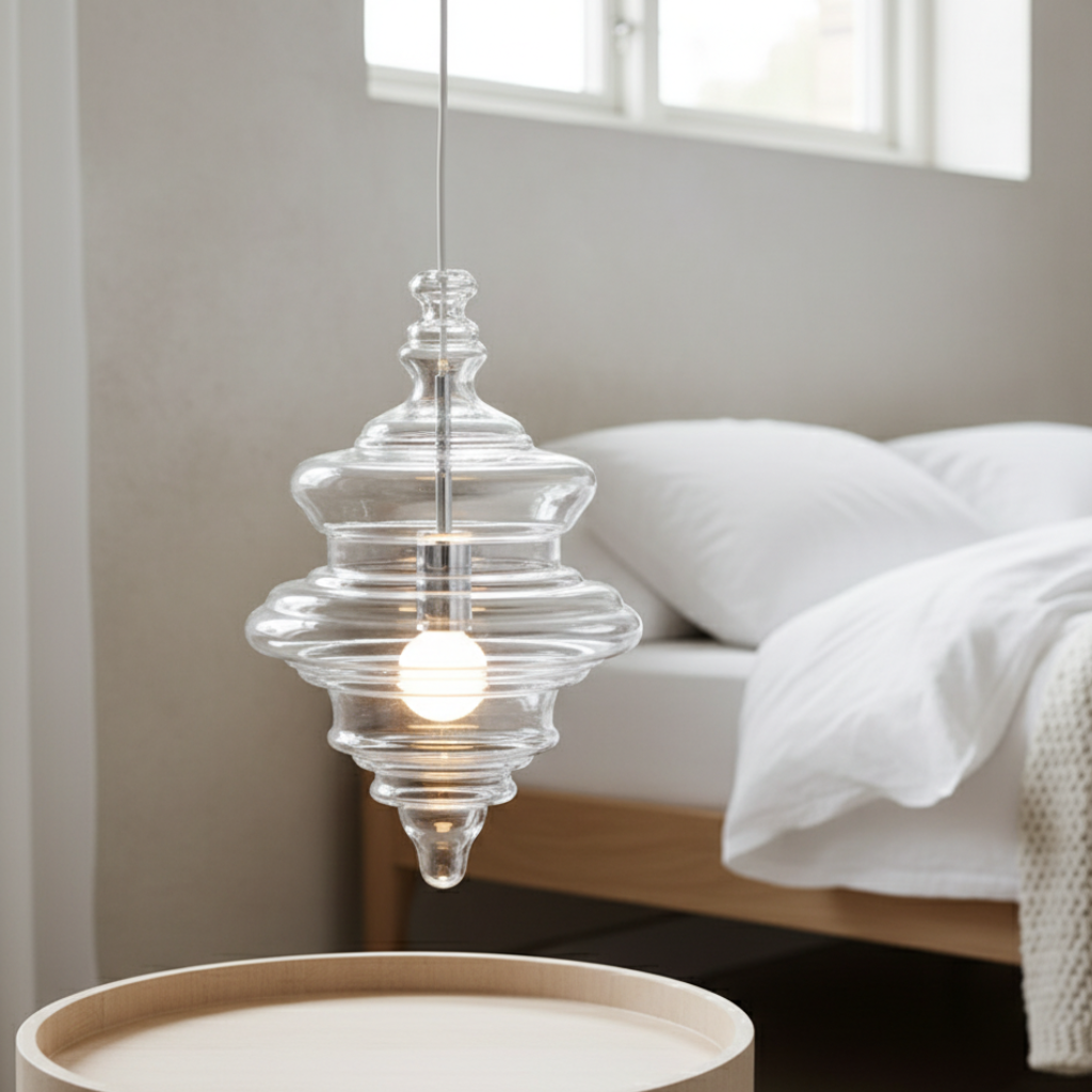 La Toupie Hand-Blown Glass Pendant Light
