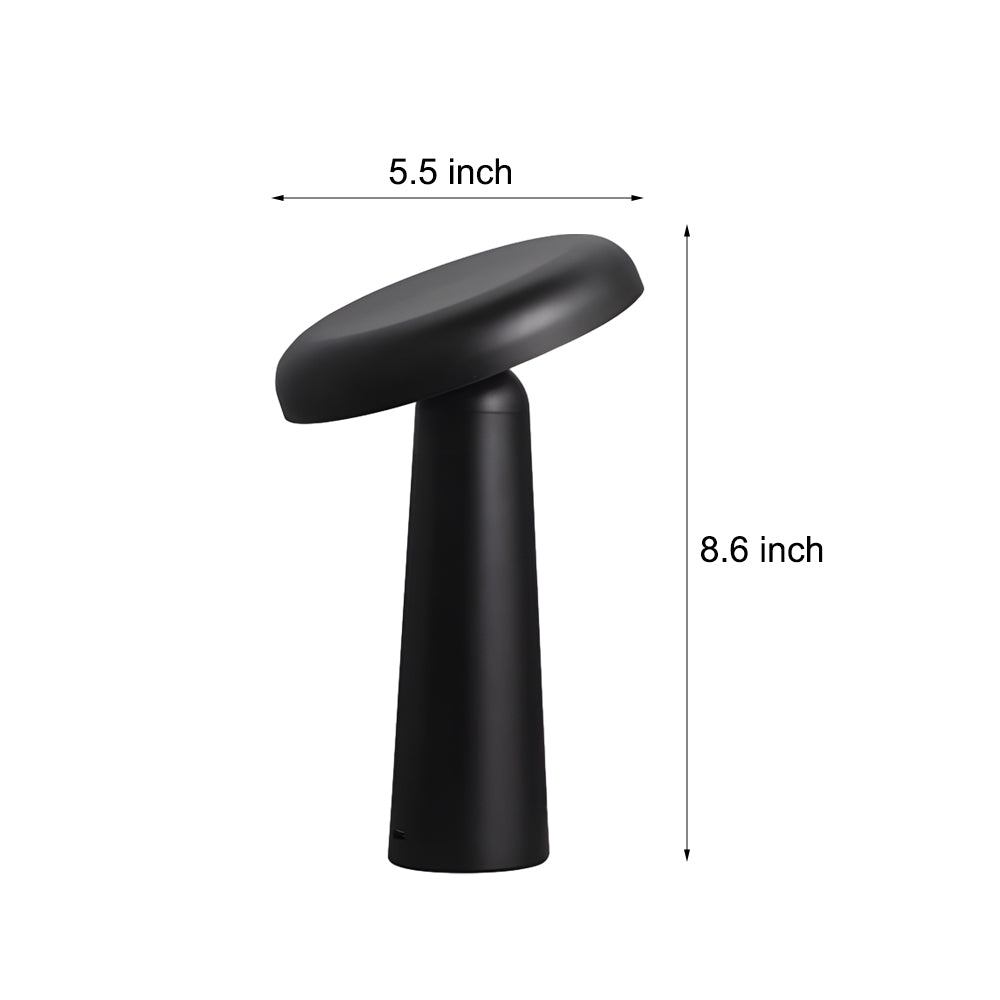 Tiltable Mushroom Touch Dimmable USB Rechargeable Table Lamp | Kalsten