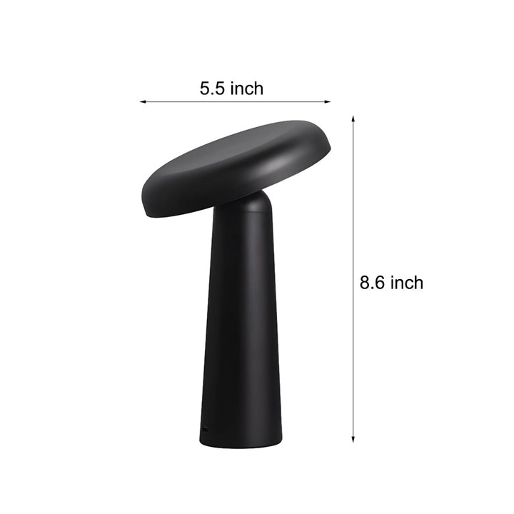 Tiltable Mushroom Touch Dimmable USB Rechargeable Table Lamp | Kalsten