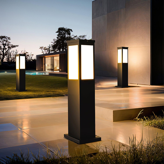 Solar Stainless-Steel Outdoor Post Light