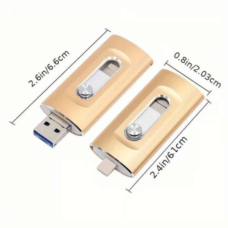 Skanto | 3-in-1 High Capacity USB Flash Drive for Phone and Computer