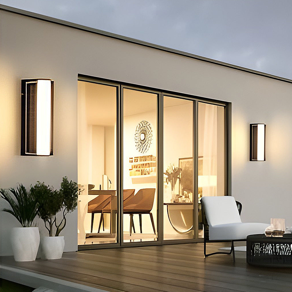 Long Acrylic LED Solar Outdoor Wall Light Waterproof Linear Wall Mounted Lighting | Kalsten