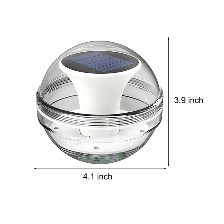 Round Intelligent Light Control RGB Dimmable Floating Solar Pool Lights | Kalsten