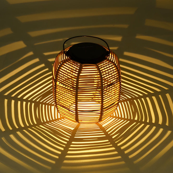 Rattan Lantern Waterproof Creative Modern Solar Garden Lights Lawn Lamp | Kalsten