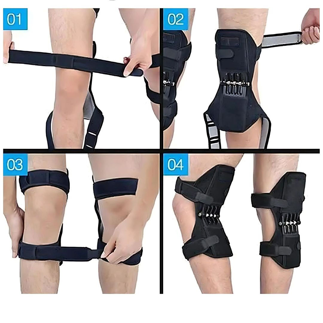KneeGuard Pro | Set of 2 Hinged Knee Brace Stabilizers for Pain Relief | Adjustable Support for Knee Injuries - Arthritis - Post-Surgery Recovery Kalsten