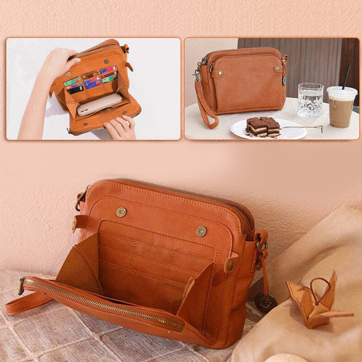 Kalsten | Three-Layer-Leather-Crossbody-Shoulder- & Clutch-Bag