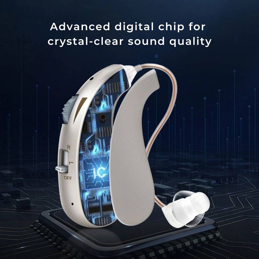 HearingPlus Rechargeable Digital Hearing Aid | for Clear Sound Amplification - Comfortable - Adapted for Daily Use Kalsten