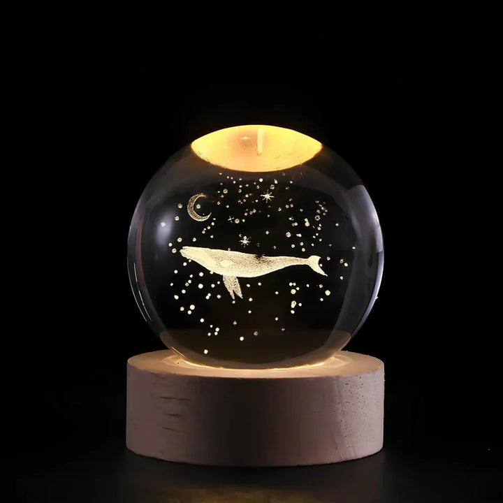 3D Crystal Ball LED Night Light Kalsten