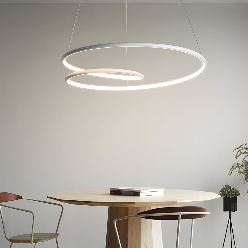 Modern LED Dimmable Pendant Light - Height Adjustable Ceiling Light for Dining Room & Living Room | Kalsten