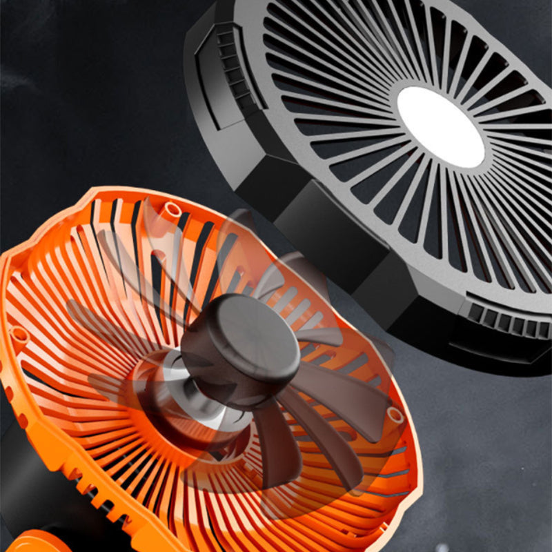 Portable camping fan with LED light | Kalsten
