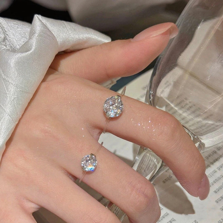 Kalsten | S925 1-2 Carat Moissanite Invisible Band Ring