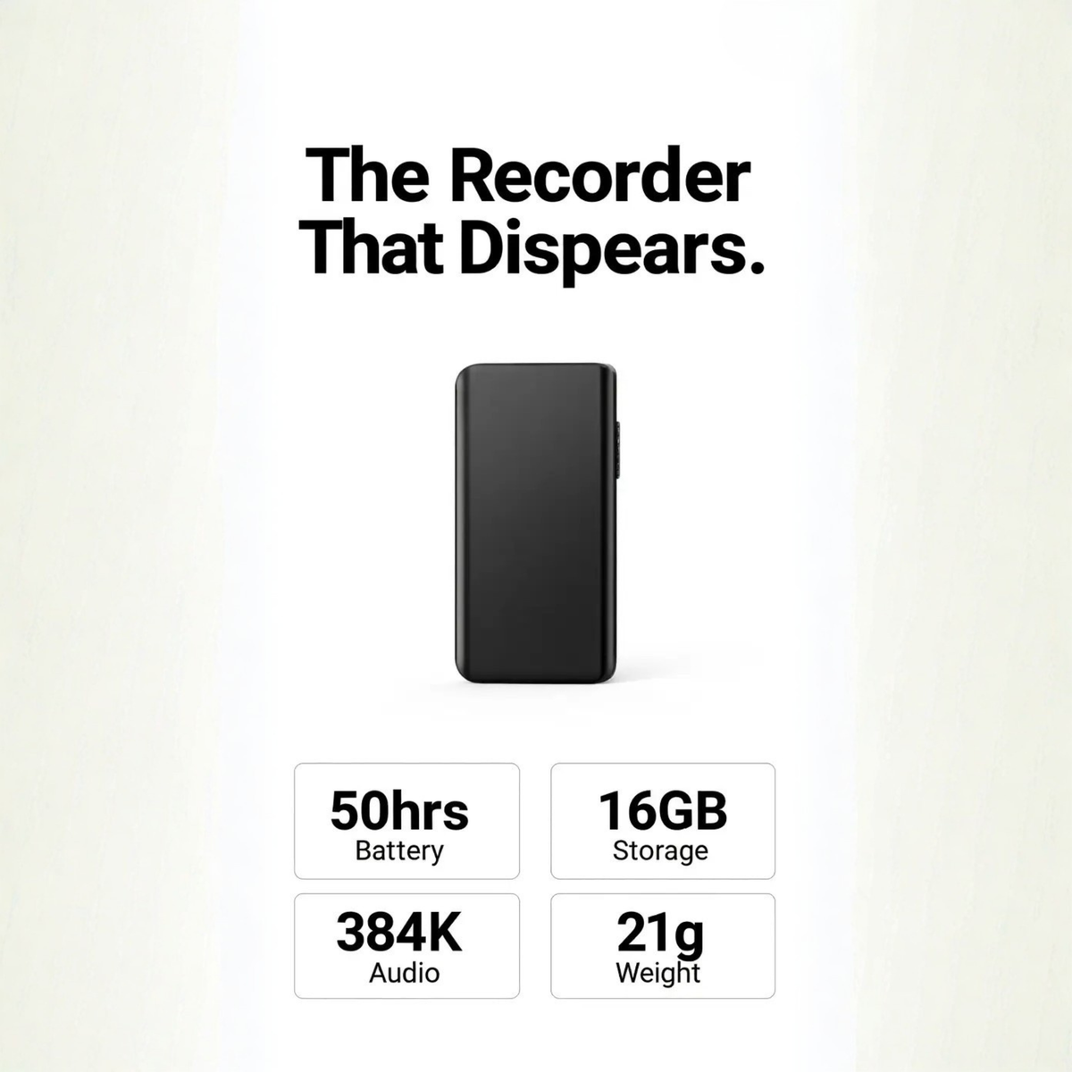BowLift | Miniature Voice Recorder – Small, Discreet, and Powerful Audio Capture | Perfect for Stealth Recording and Voice Activation