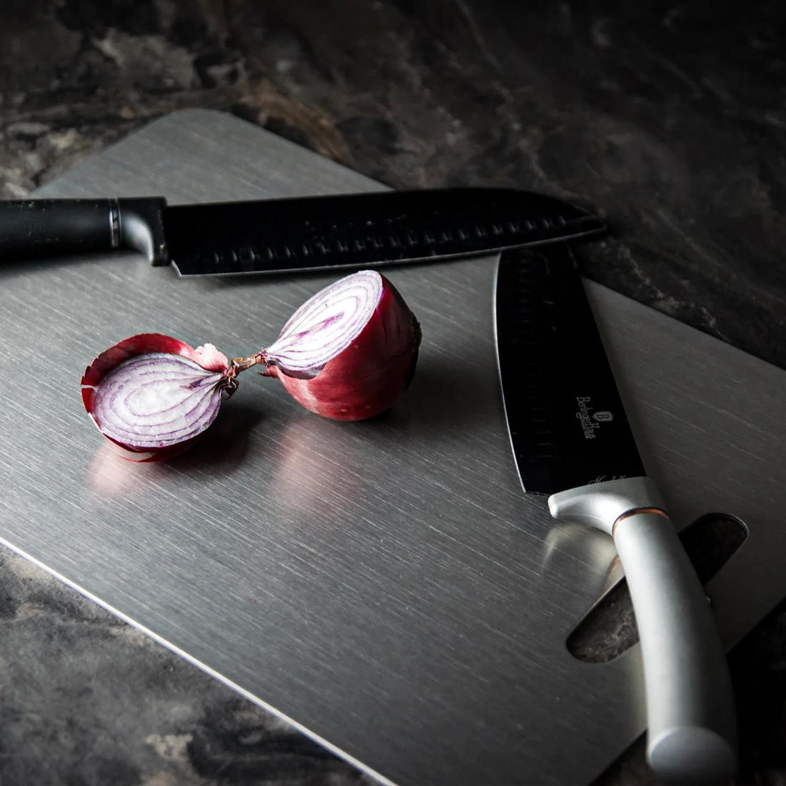 Skanto | Medical Grade Titanium Cutting Board | Durable, Non-Porous Surface for Safe Cooking & Kitchen Use