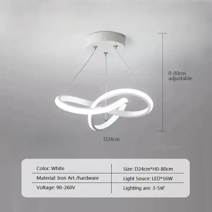 Modern LED Ceiling Lamp - WaveGlow | Kalsten