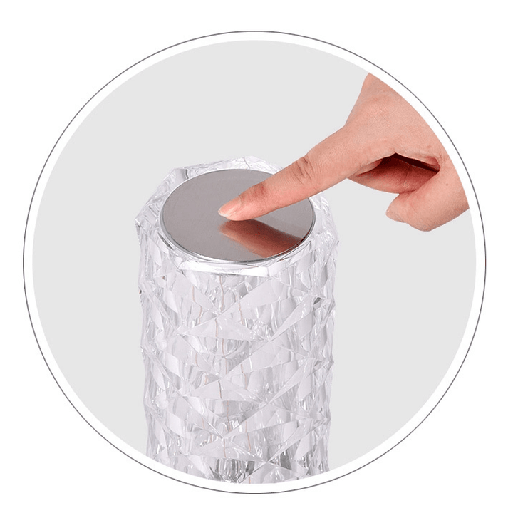Rose Rays Crystal Diamond Table Lamp | Kalsten