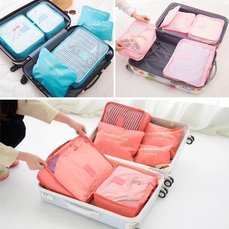 Packing Cubes Set – 6-Piece Travel Organizer