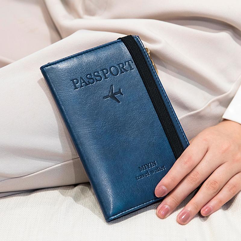 Men's Leather Passport Wallet with RFID Blocking | Kalsten