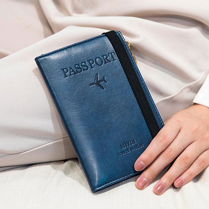 Men's Leather Passport Wallet with RFID Blocking | Kalsten
