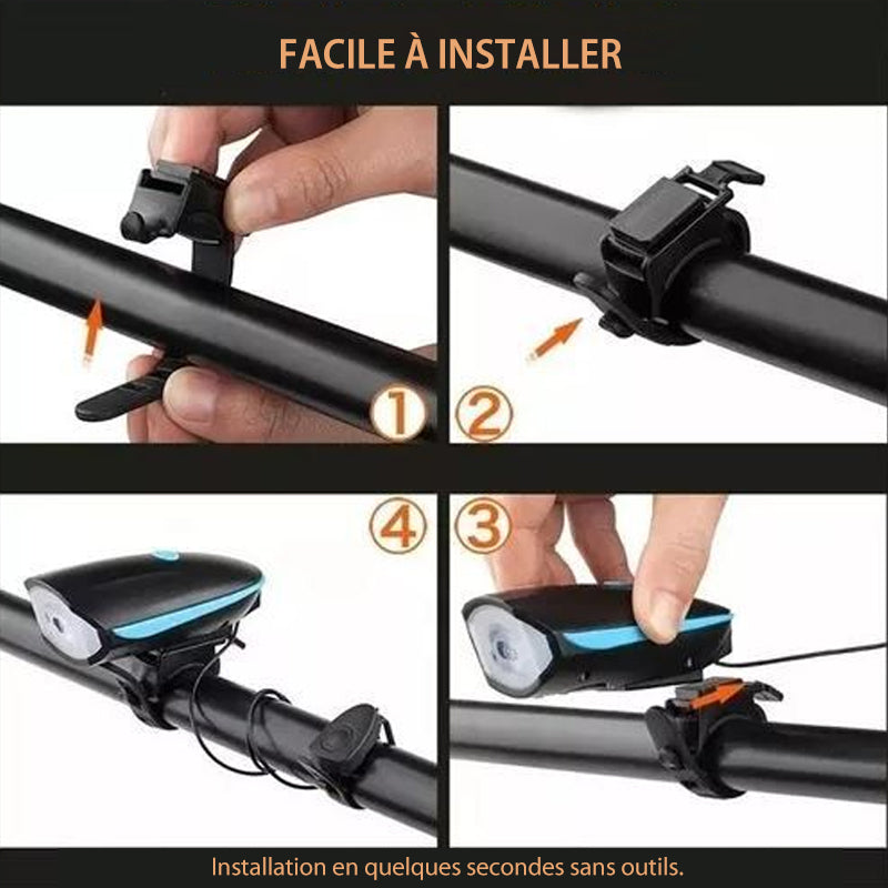 Rechargeable USB Mountain Bike Front Light | Kalsten