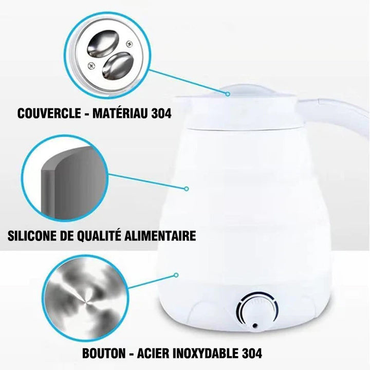 Portable silica gel travel pitcher with universal plug | Kalsten