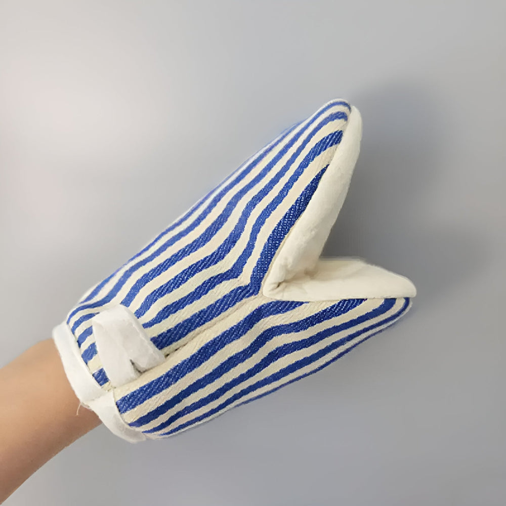 Striped Heat-Resistant Kitchen Oven Gloves