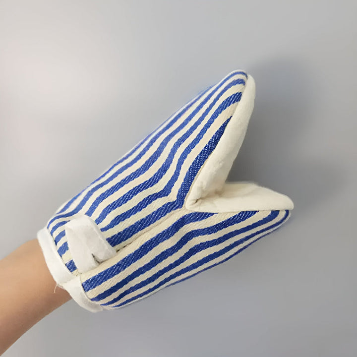 Striped Heat-Resistant Kitchen Oven Gloves