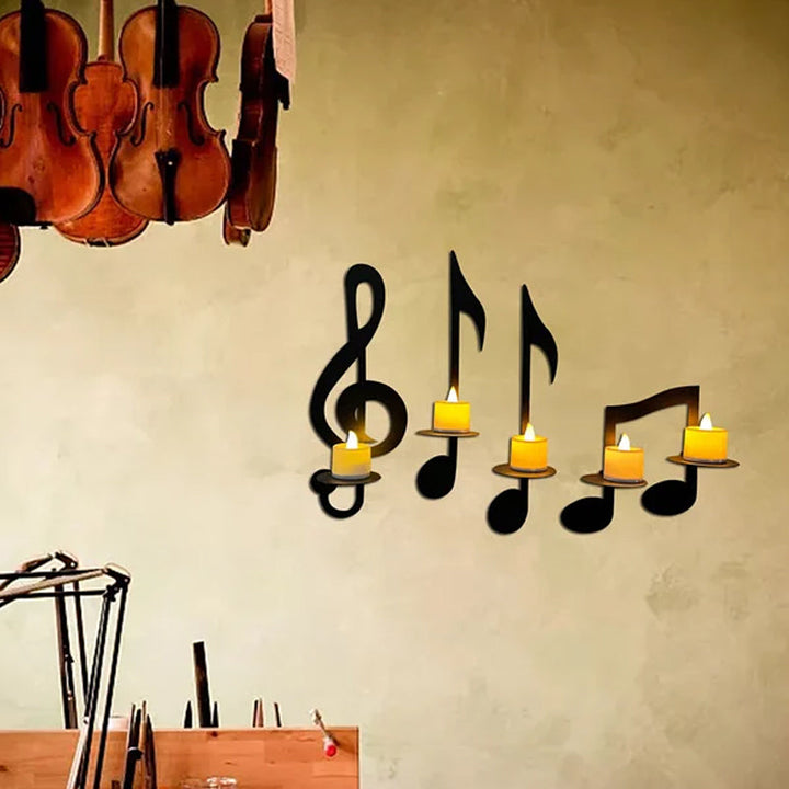 Black Musical Note Wall Light | Kalsten
