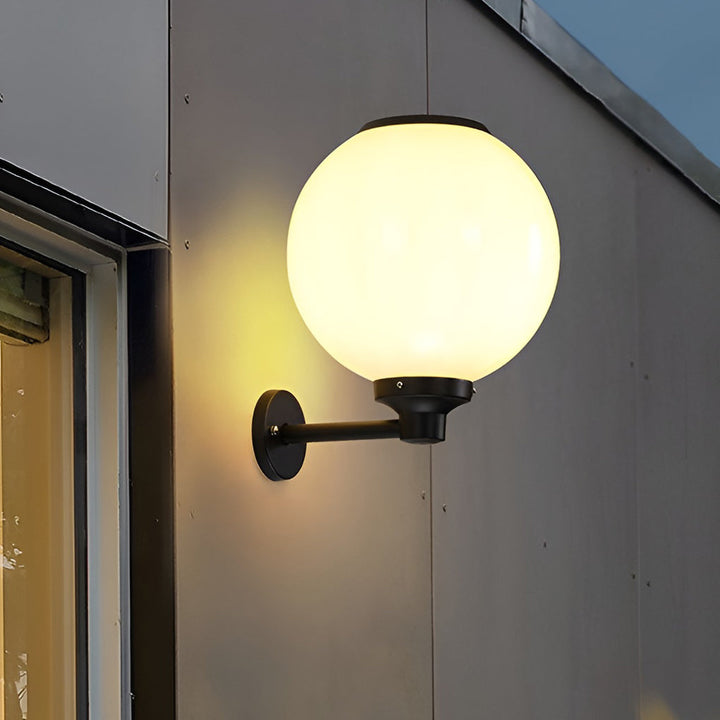 Round Three Step Dimming LED Modern Solar Wall Lights Outdoor Wall Lamp | Kalsten