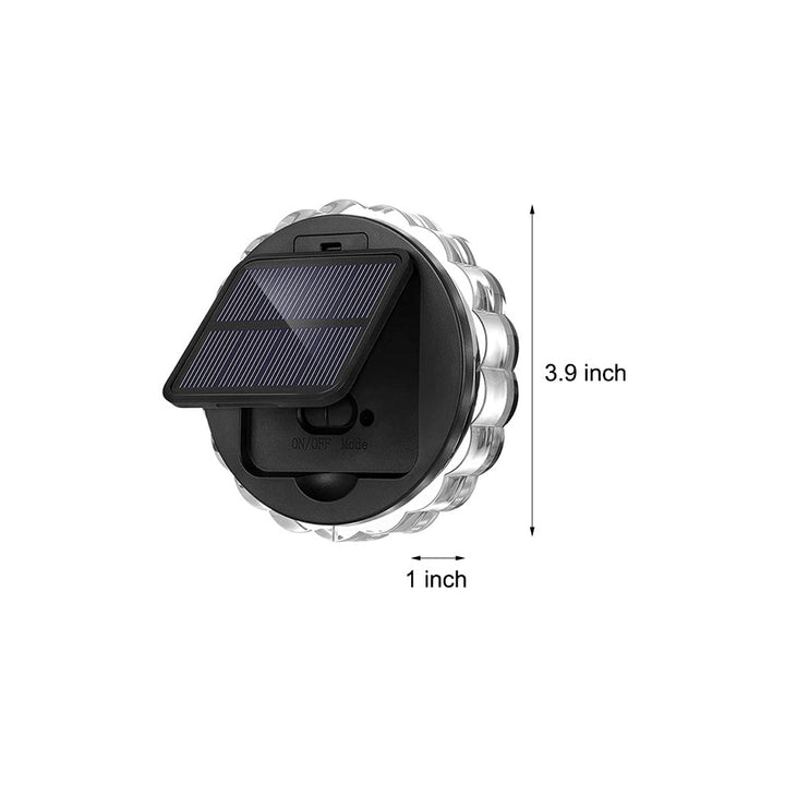 Round 9 LED Solar Petal Wall Light 3 Mode with Remote Outdoor Wall Sconce Lamp Waterproof Wall Mount Lighting | Kalsten