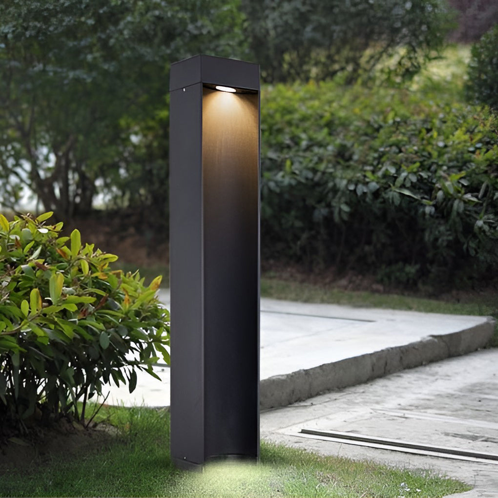 Square 5W LED Waterproof Black Modern Outdoor Lawn Light Path Lights | Kalsten